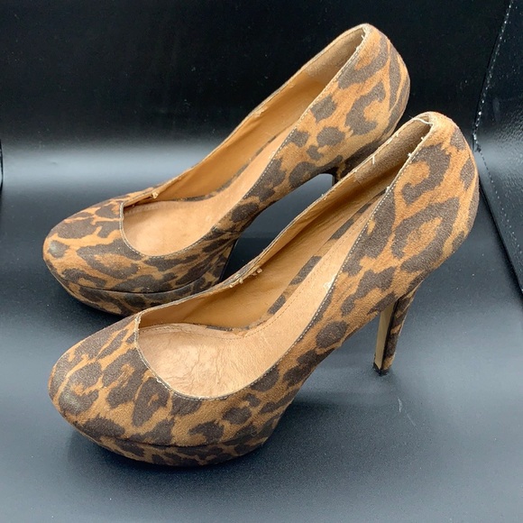 Aldo Heels Leopard Print - Picture 6 of 15